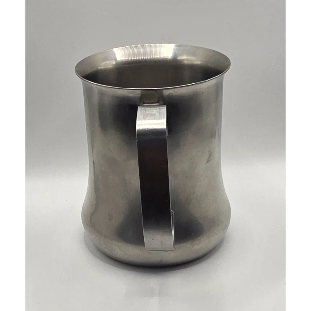 VTG VEV Vigano Inox 18/10 Stainless Steel Milk Frothing Pitcher Italy Mod Dep